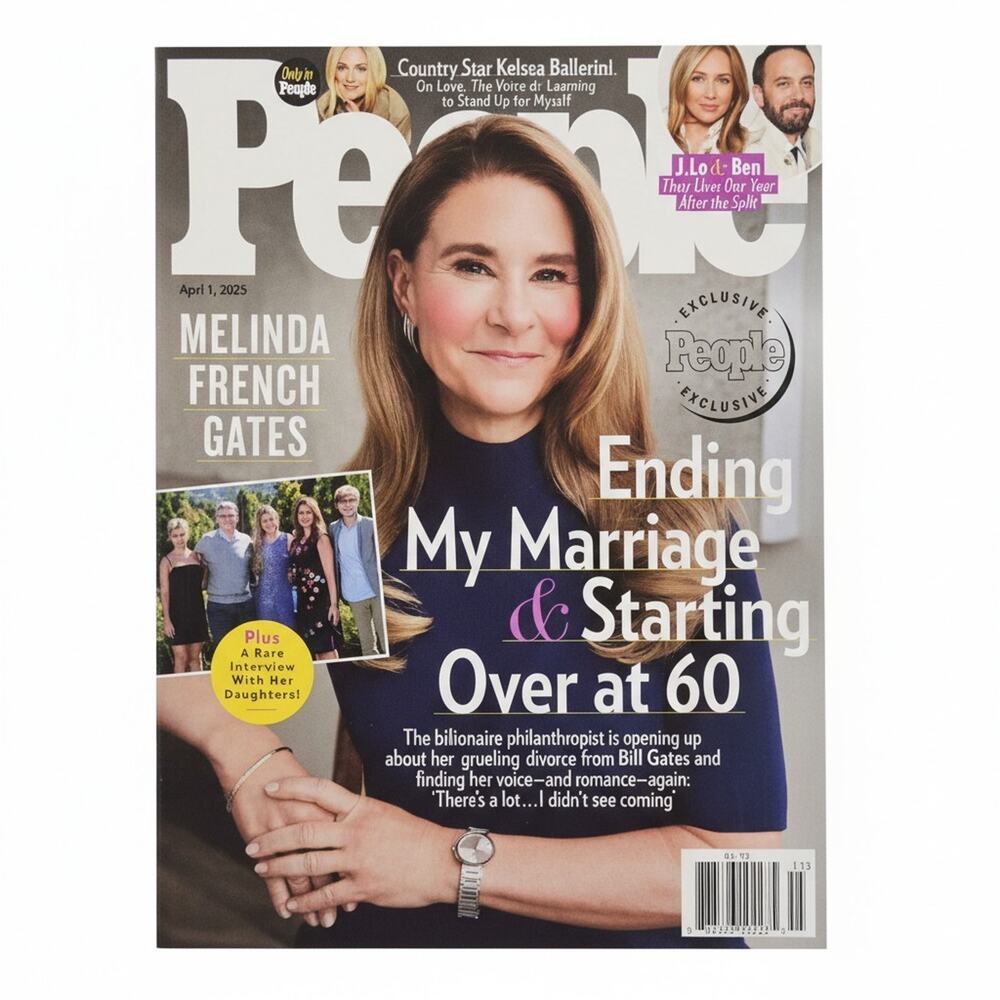 People Magazine April 14th 2025 • Kelsea Ballerini • Melinda Gates • J Lo & Ben
